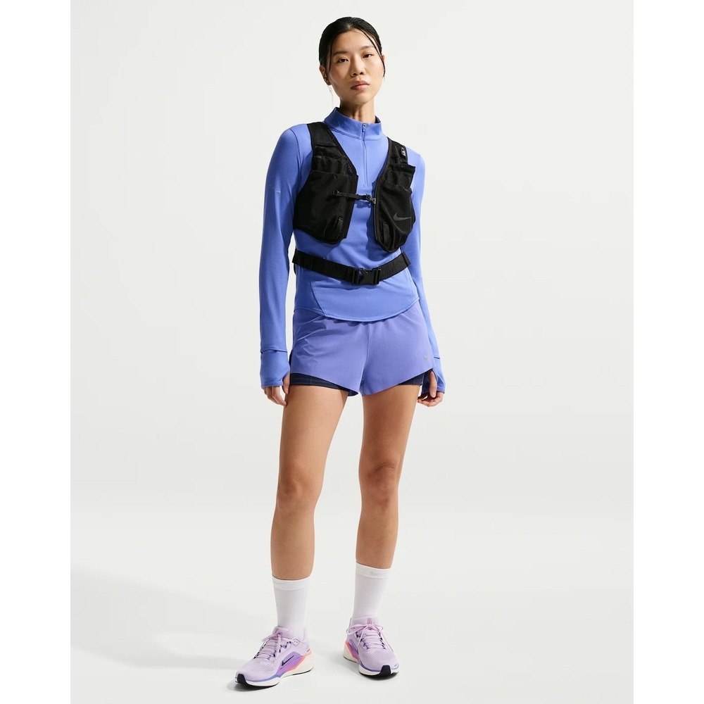 Nike Swift Women's Dri-FIT Mid-Rise 2-in-1 Running Shorts Size XS HJ5376-570